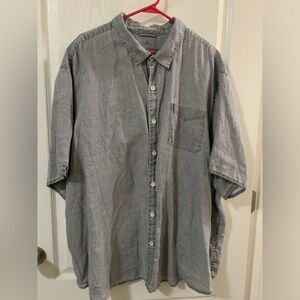Tommy Bahama camp shirt, gray, sz 3XB
